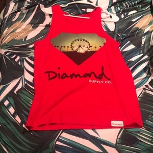 Diamond tank top Coachella print limited edition